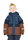 Zigzag Winter Ski Jacket Taylora W-PRO 15,000 (4-Way Stretch, waterproof, windproof) Insignia blue/brown Children